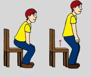 Không nghiêng người, đố bạn đứng dậy khỏi ghế!