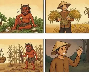 Bác nông dân và con quỷ