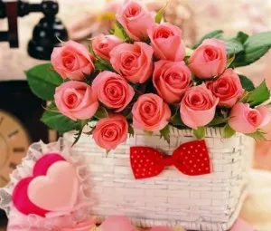 Bó hoa hồng tặng mẹ