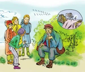 Các em nhỏ và cụ già