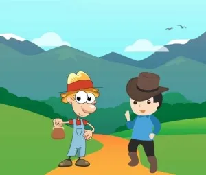 Hai người du khách và chiếc ví