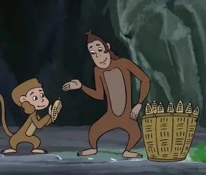 Khỉ ăn trộm ngô