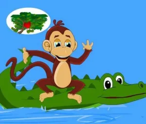 Khỉ và cá sấu