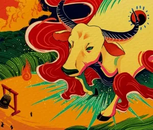 Khổng Lồ đúc chuông hay là sự tích trâu vàng Hồ Tây
