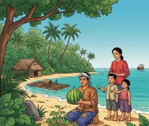 Nghe kể chuyện cổ tích - Sự tích dưa hấu