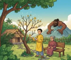 Nghe kể chuyện cổ tích - Sự tích hoa mai vàng