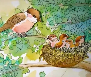 Nghe kể chuyện thiếu nhi - Ngôi nhà của mẹ sẻ