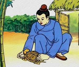 Người học trò với con rùa