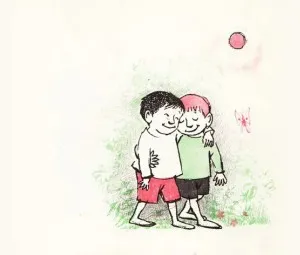 Nó là bạn cháu