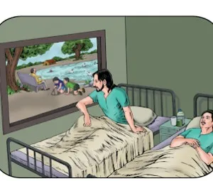 Ô cửa sổ bệnh viện