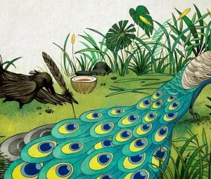 Sự tích bộ lông quạ và bộ lông công