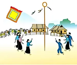 Sự tích trò chơi ném còn ngày xuân