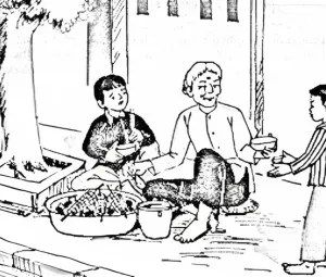Suất cơm phần bà