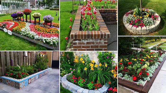 Bố trí bồn hoa như thế nào để diện tích các bồn hoa bằng nửa diện tích
