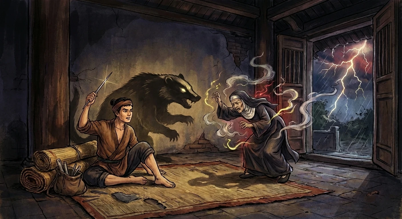 Chuyện phiêu lưu của người đan chiếu - Truyện cổ tích Nhật Bản