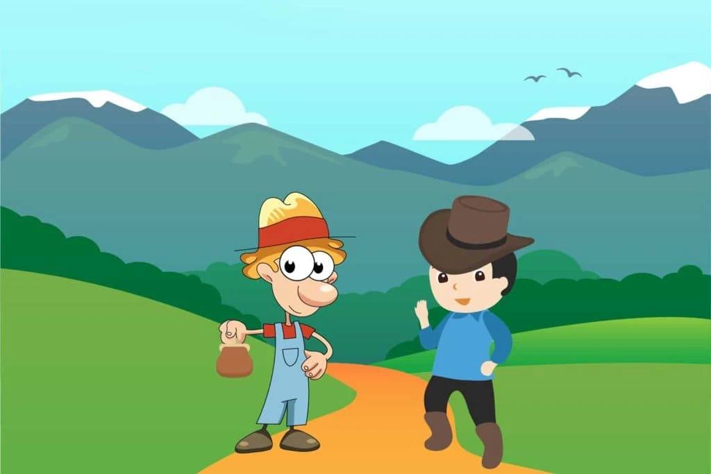 Hai người du khách và chiếc ví – Kho truyện cổ tích