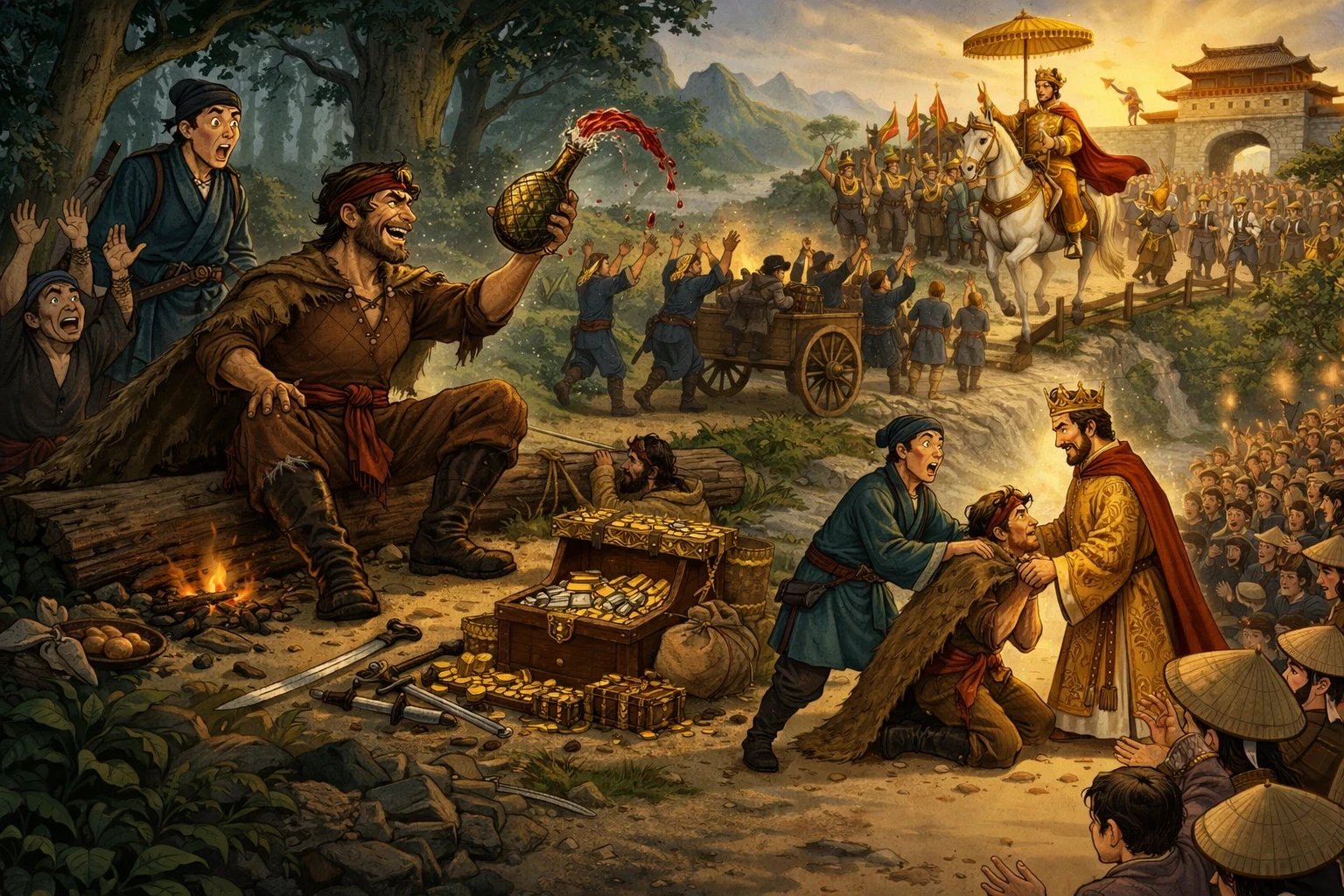 Nghe kể chuyện cổ tích - Đôi giày ủng da trâu và người lính già can đả