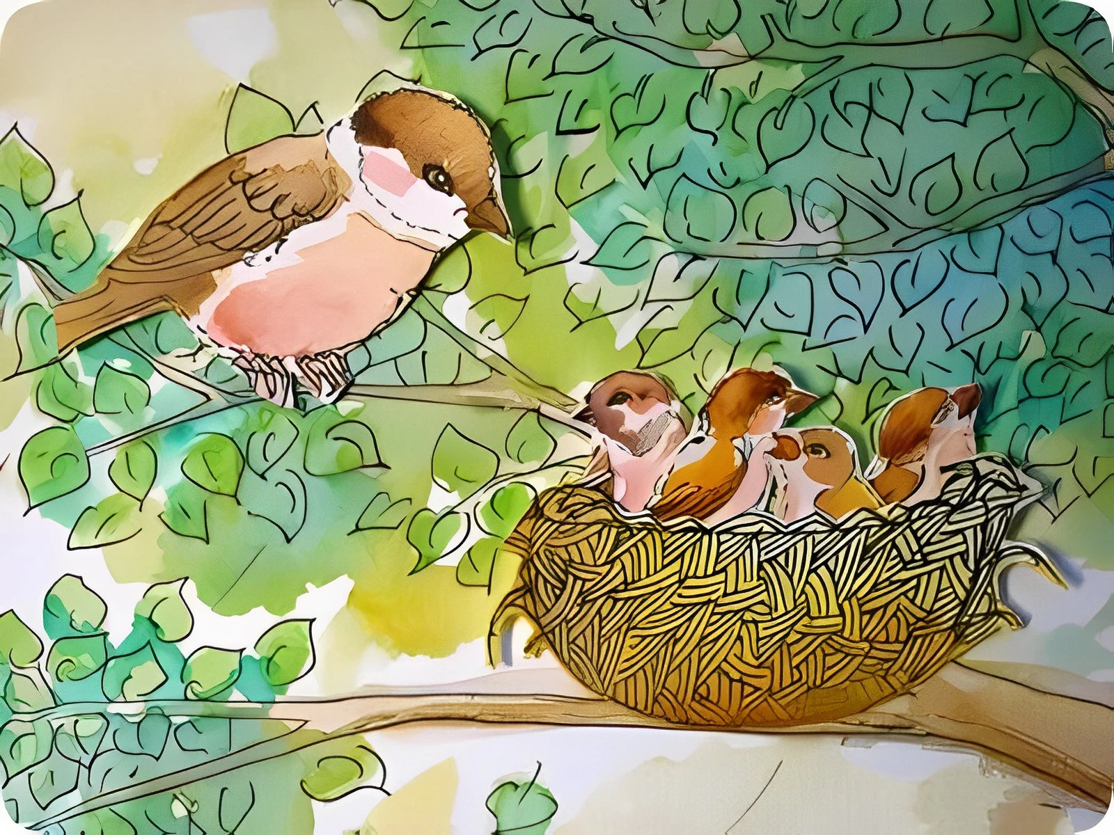 Nghe kể chuyện thiếu nhi - Ngôi nhà của mẹ sẻ