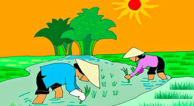 Đọc bài thơ - Hạt gạo làng ta – Kho truyện cổ tích