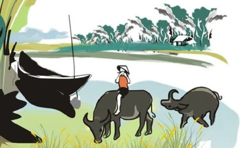 Sự tích cái nốt dưới cổ con trâu – Kho truyện cổ tích
