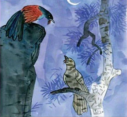 Sự tích chim năm trâu sáu cột và chim bắt cô trói cột