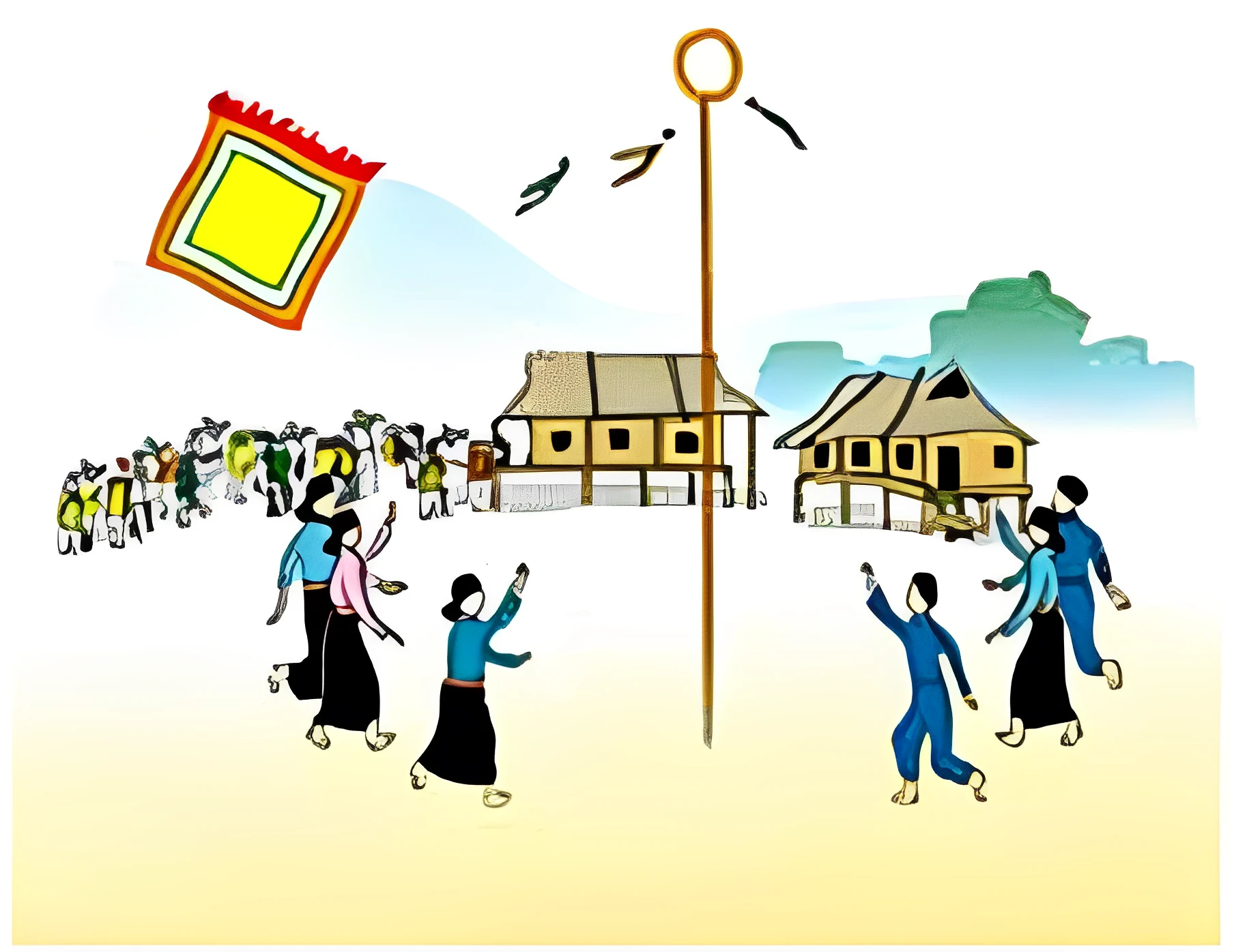 Sự tích trò chơi ném còn ngày xuân – Kho truyện cổ tích
