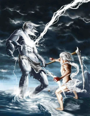 Zeus lật đổ cronos - cuộc giao tranh với các Titan